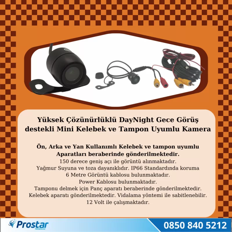 Ticari Taksi Kayıtlı Uzaktan Izlenebilir 2 Kameralı 1 Tb Tak Kullan Kamera Seti — kod NavistarTaxi1TB — görsel 5