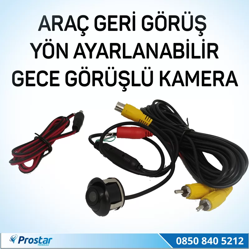 Ayarlanabilir Araç Geri Görüş Kamerası — kod 2415
