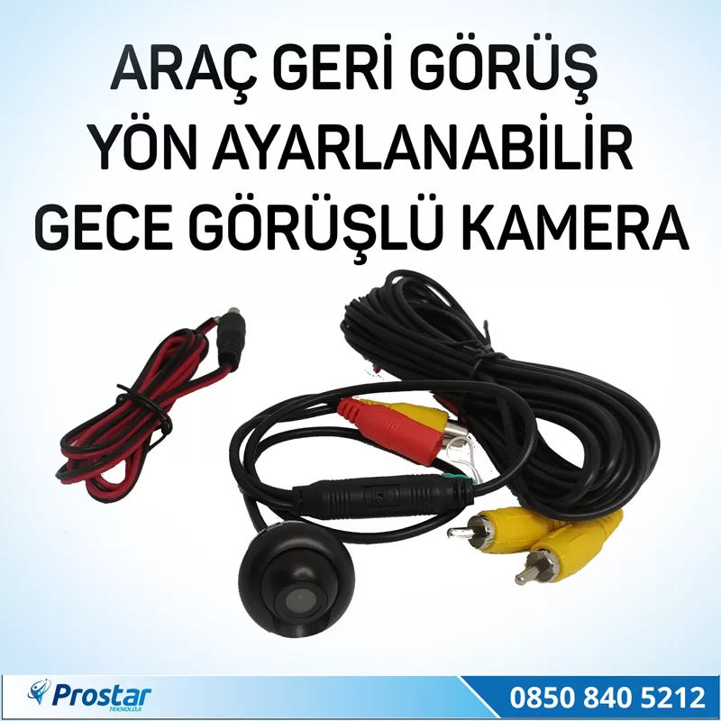 Ayarlanabilir Araç Geri Görüş Kamerası — kod 2415 — görsel 2