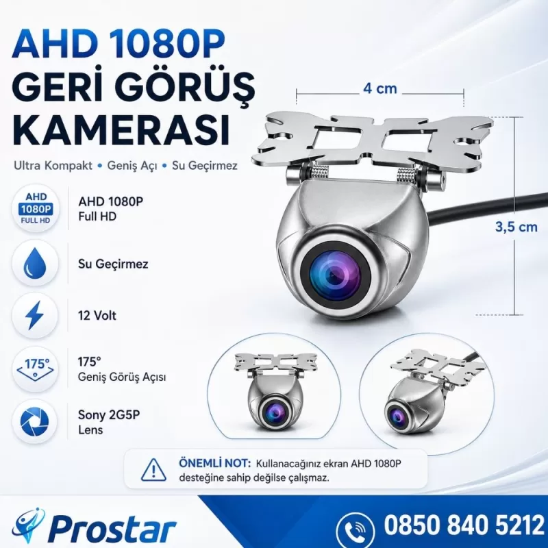 Navistar Ahd 1080P Sony 2G5P Balıkgözü 175 Derece Geniş Açılı Araç Geri Görüş Kamerası — kod NVS-1203