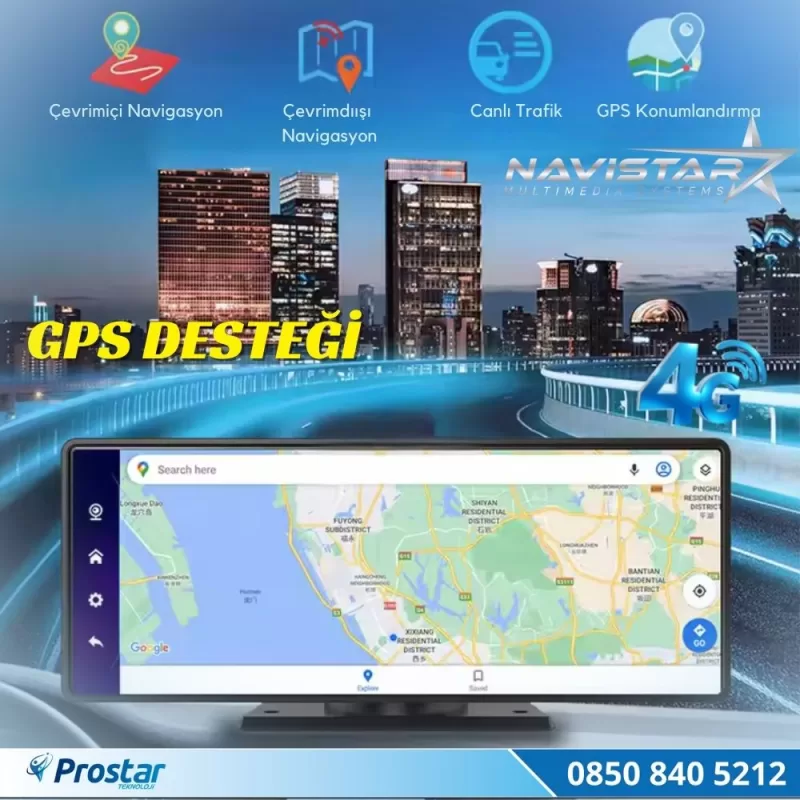 Profesyonel 10. 26 İnç Android Uzaktan İzlemeli Araç Dokunmatik Full Set — kod N40-4G — görsel 4