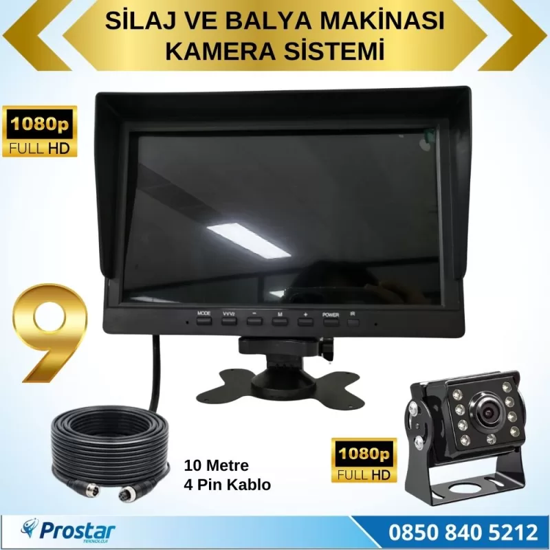 Traktör Balya Silaj Makinası Kamera Sistemi AHD 1080P Full HD Tak Kullan Pratik — kod NVS-969-1 — görsel 4